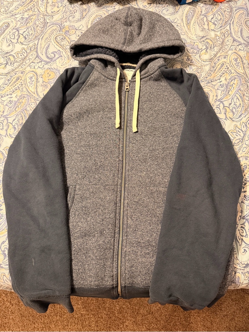 Sonoma Navy Sherpa Fleece Jacket